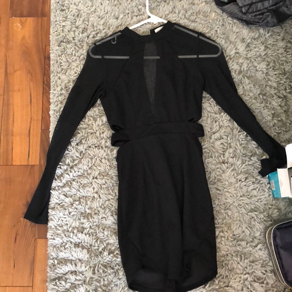 Sexy See Through Mini Dress